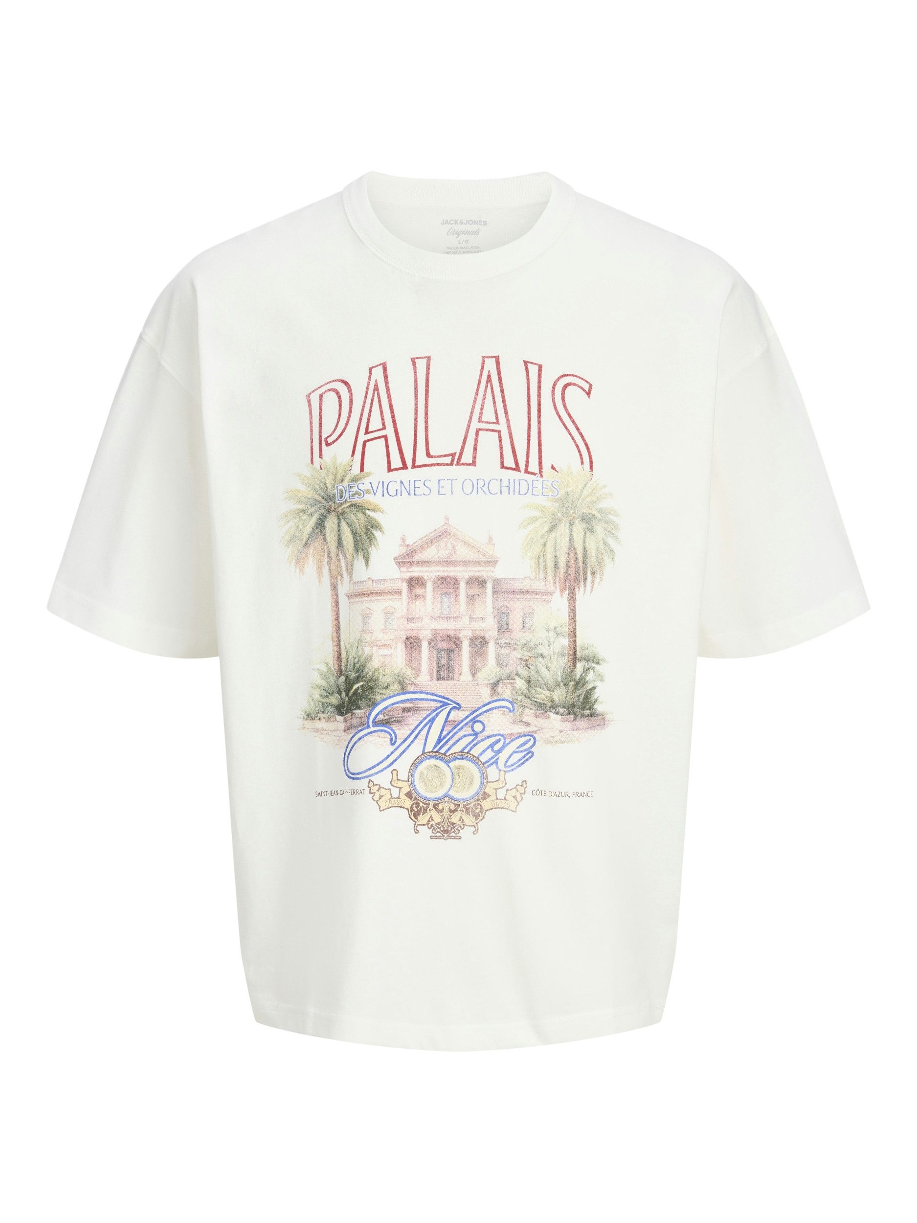 T-Shirt JORMENTON PHOTO TEE SS CREW NECK, Snow White