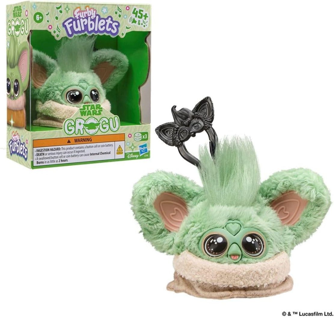 Hasbro Kuscheltier Hasbro Furblet Grogu Plüschspielzeug mit Sound, 45+ Effekte