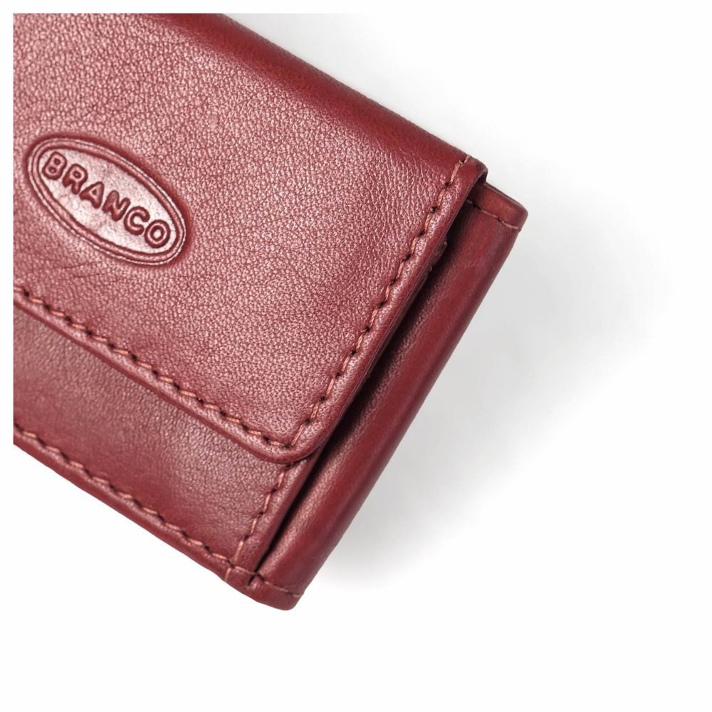 BRANCO Mini Geldbörse Sehr Kleine Geldbörse / Mini Portemonnaie, Leder, Braun, Branco 103 – Bild 5 von 5