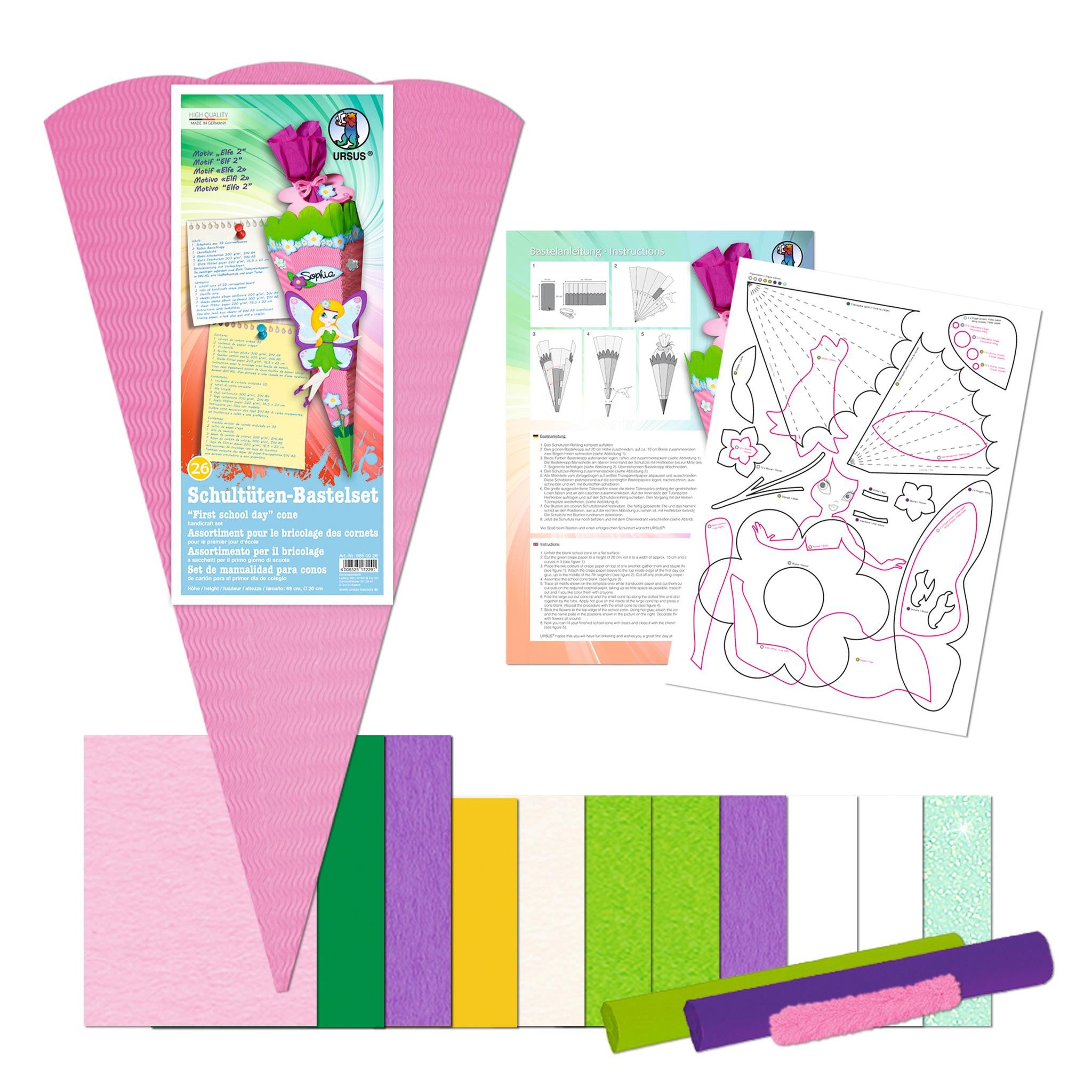 URSUS Schultüte Ursus SCHULTÜTEN-BASTELSET "ELFE 2"