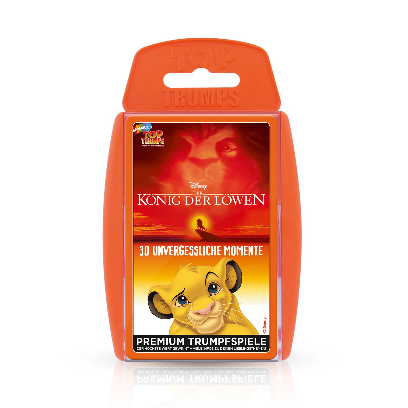 Winning Moves Spiel Top Trumps König der Löwen, Quartett