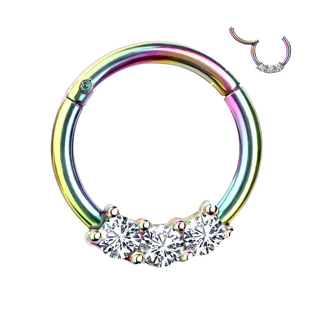 Taffstyle Nasenpiercing Piercing Segmentring Scharnier Clicker günstig online kaufen