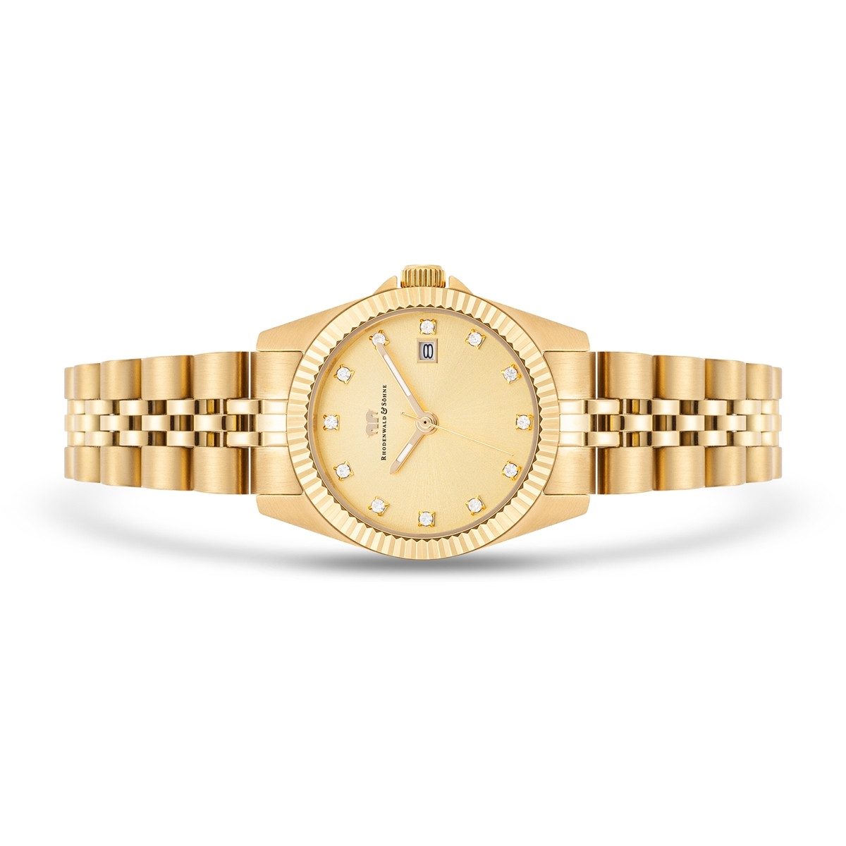 Rhodenwald & Söhne Quarzuhr Cassina gelbgold, Armband aus Edelstahl günstig online kaufen