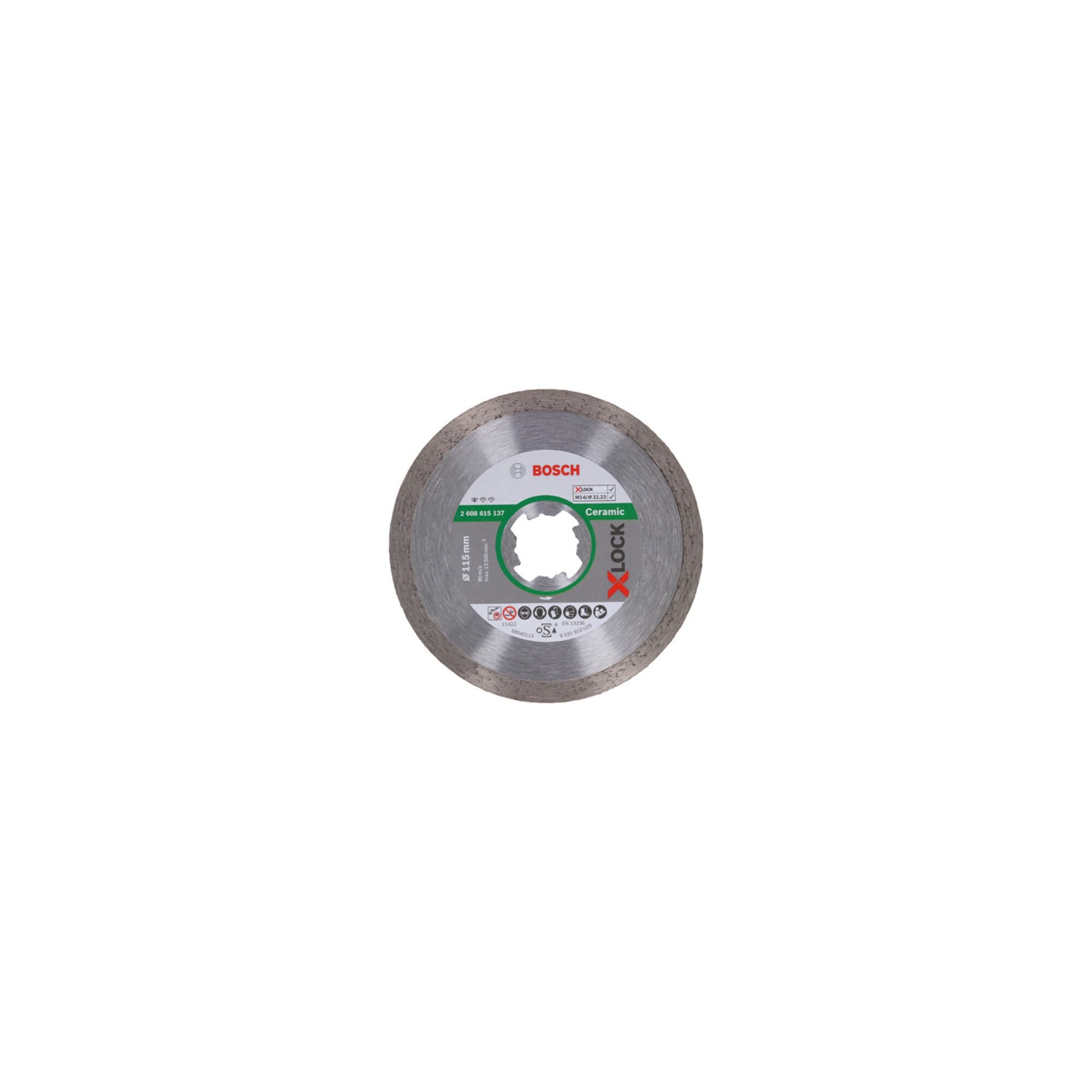 Bosch Professional Trennscheiben Bosch Diamanttrennscheibe X-LOCK Standard for Ceramic 115 x 22,23 x 1