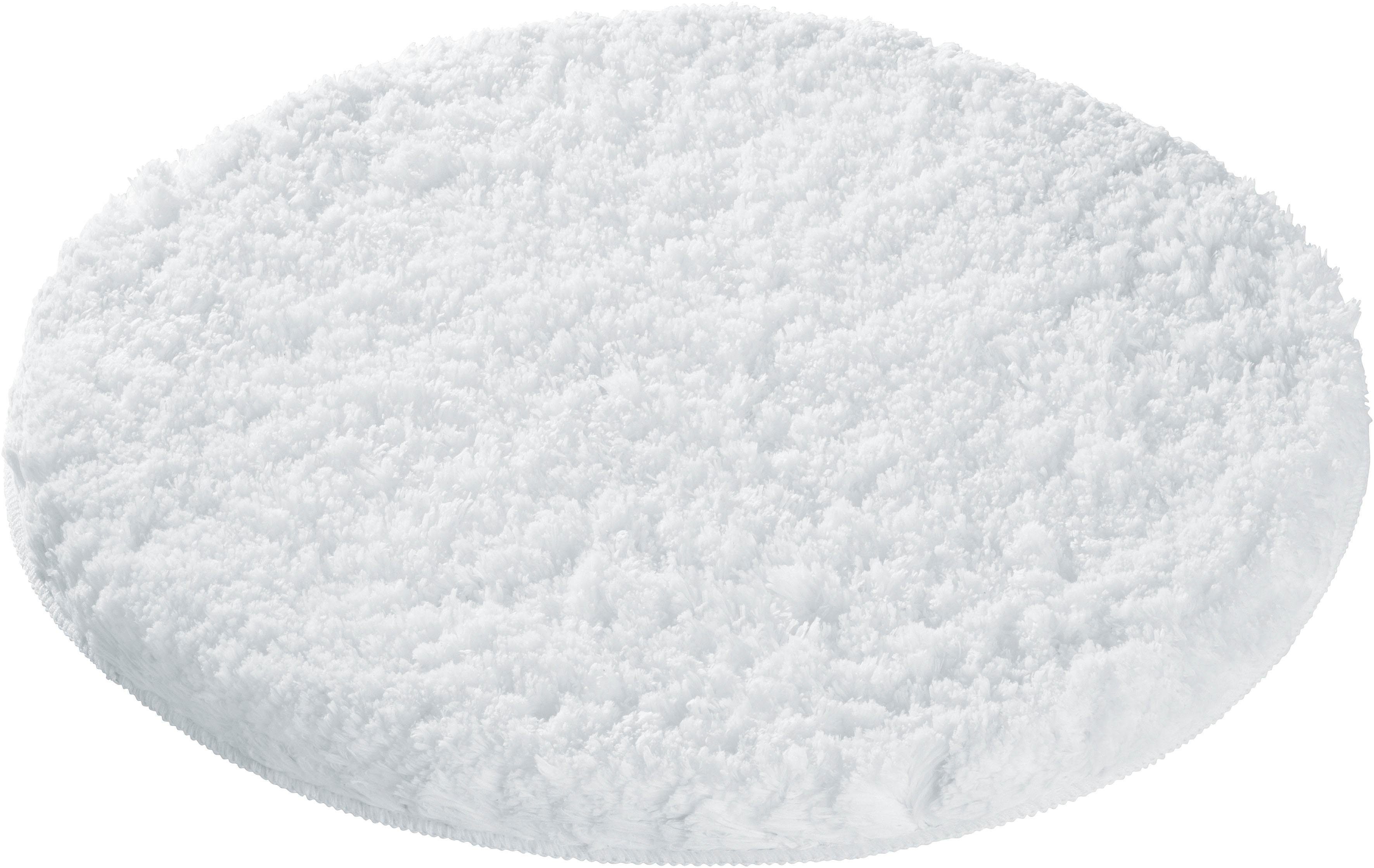 OTTO home Badematte Micro exclusiv, Badvorleger, Badezimmer Teppich, Höhe 55 mm, rutschhemmend beschichtet, schnell trocknend, strapazierfähig, fußbodenheizungsgeeignet, Polyester, rund, Badteppich, Badematten auch als 3 teiliges Set & rund erhältlich