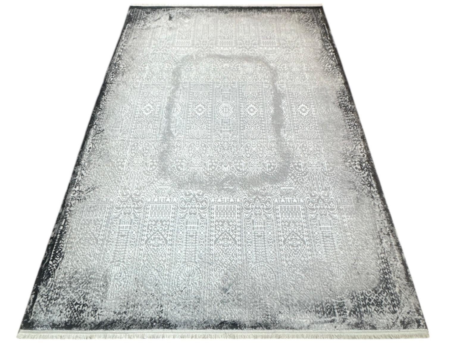 Rug Studios Teppich MODERNE WEBTEPPICH HANNA, Rechteckig, Höhe: 0 mm, modern, 155 x 230 cm, Grau