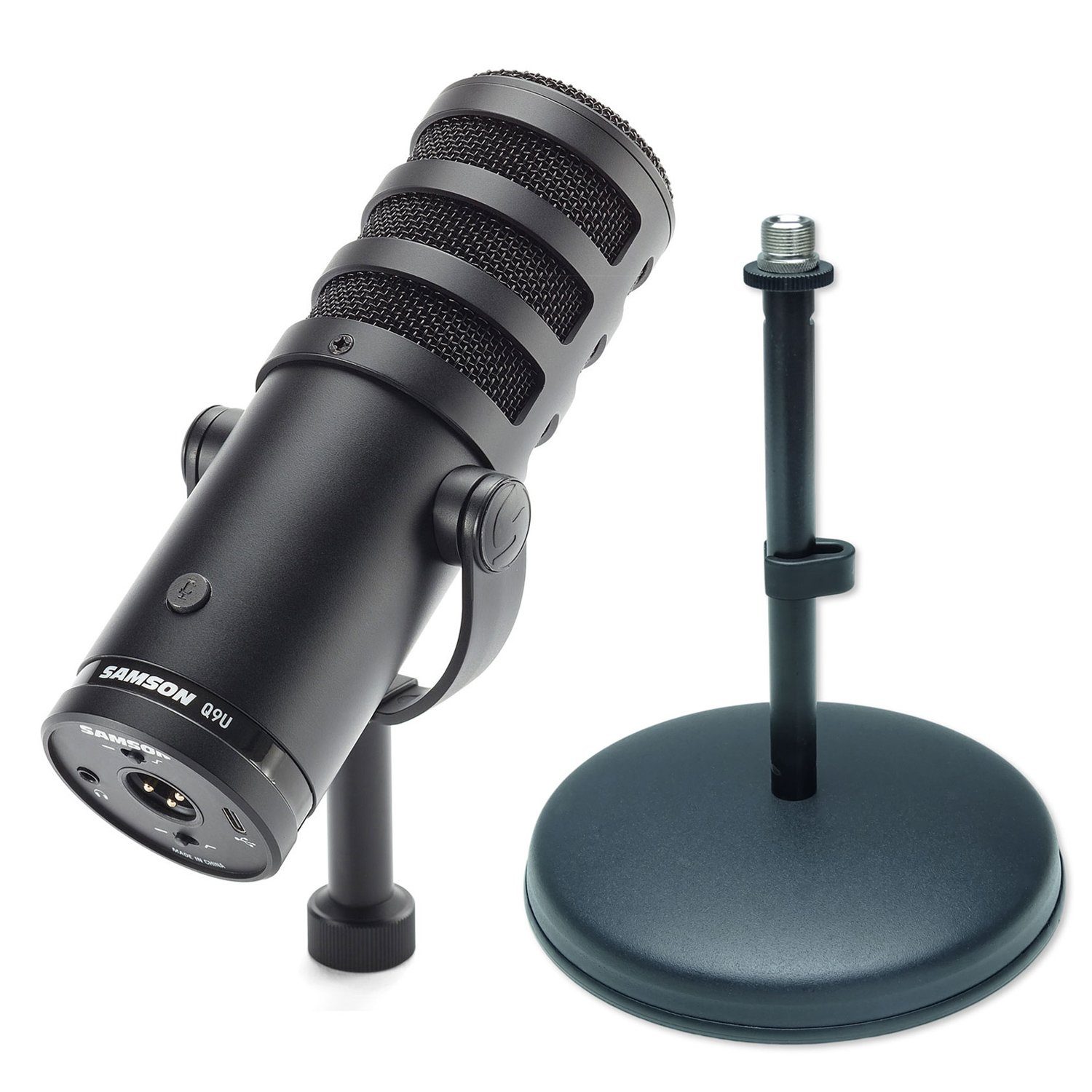 Mikrofon Samson Q9U USB XLR Mikrofon mit Tisch-Stativ