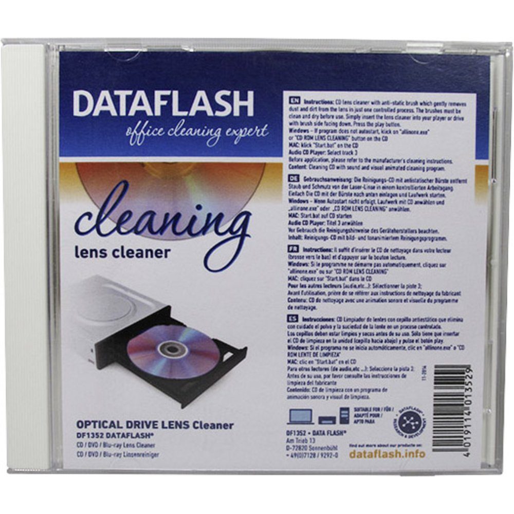 DataFlash DataFlash DF1352 CD-Laserreinigungsdisc 1 St. Reinigungstuch