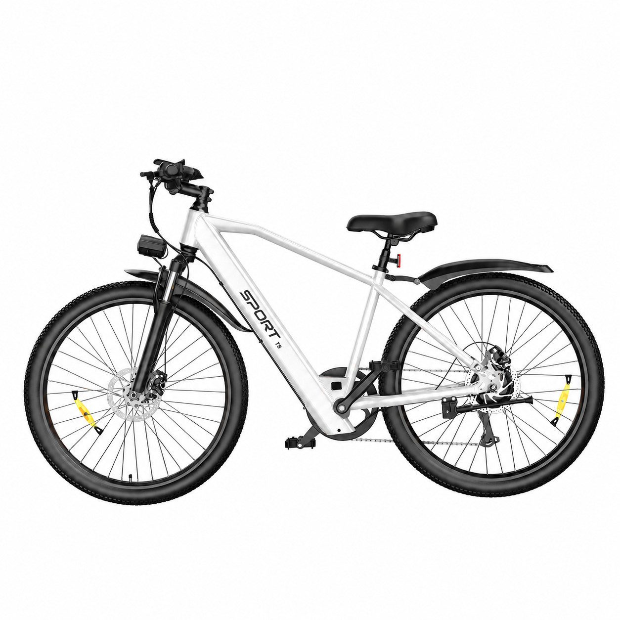 PixelPilot E-Bike Cityrad 26'' Elektrofahrrad 48V 13/8Ah Akku, Shimano 7-Gang, Abnehmbarer Korb, 7 Gang, Nabenmotor, 624 Wh, (Packung)