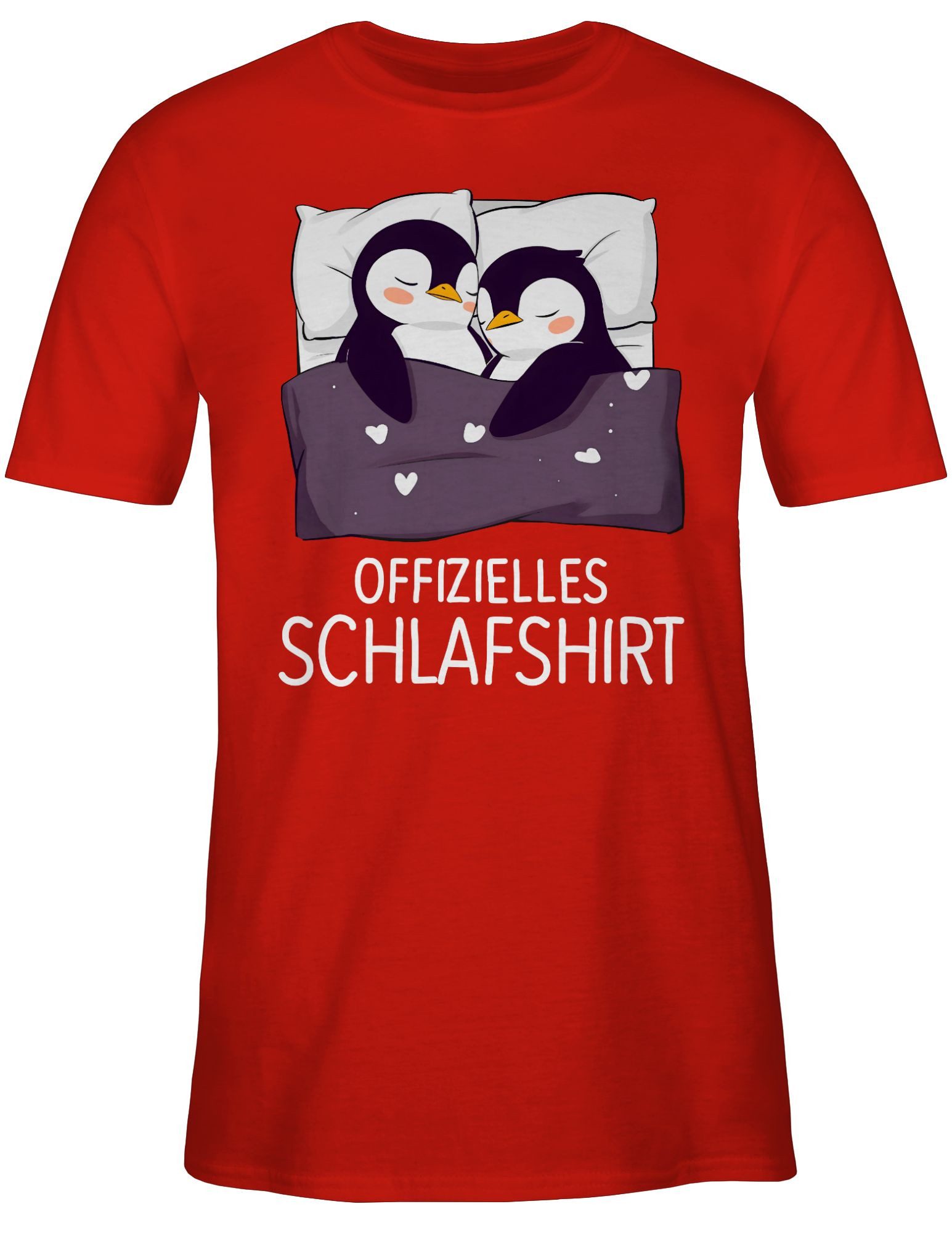 Shirtracer T-Shirt Offizielles Schlafshirt Pinguin Pärchen günstig online kaufen