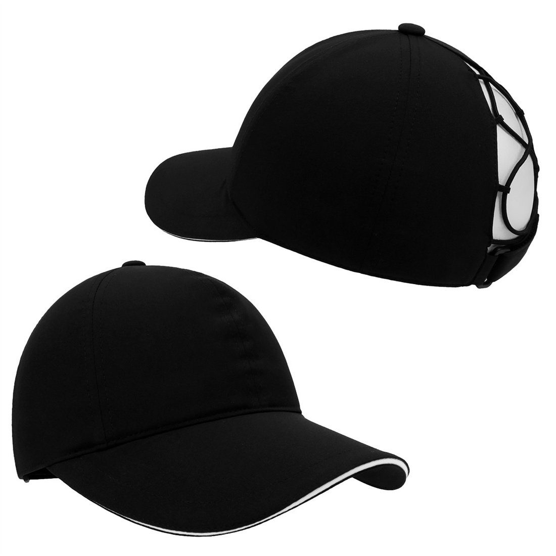 DÖRÖY Baseball Cap Outdoor-Baseballkappe für Frauen,schnell trocknende Kappe,Sonnenblende Schwarz