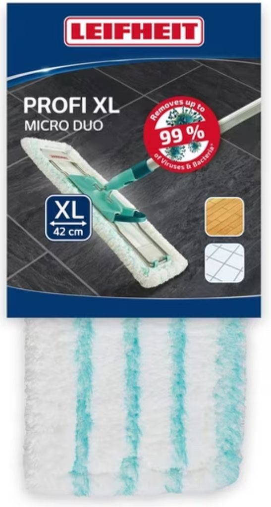 Leifheit Micro Duo Wischbreite 42cm 55126 Profi Wischbezug