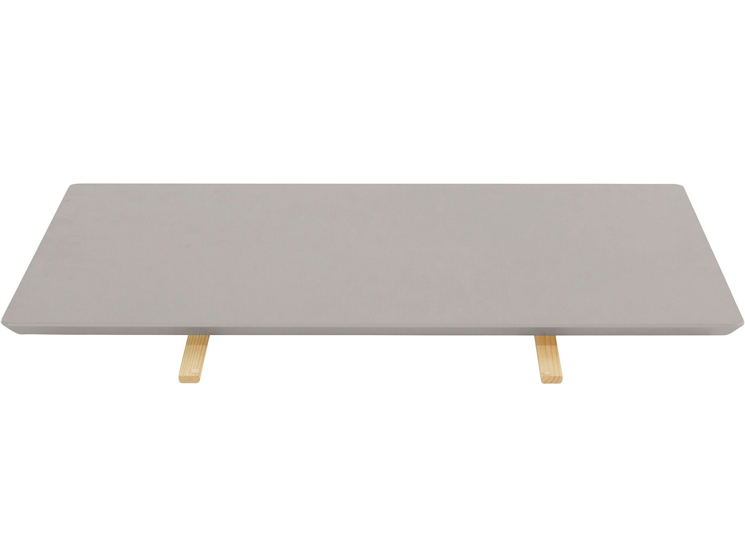 Ansteckplatte loft24 cm aus Vivi, grau/eiche Breite 90 1St., Tischerweiterungsplatte MDF,