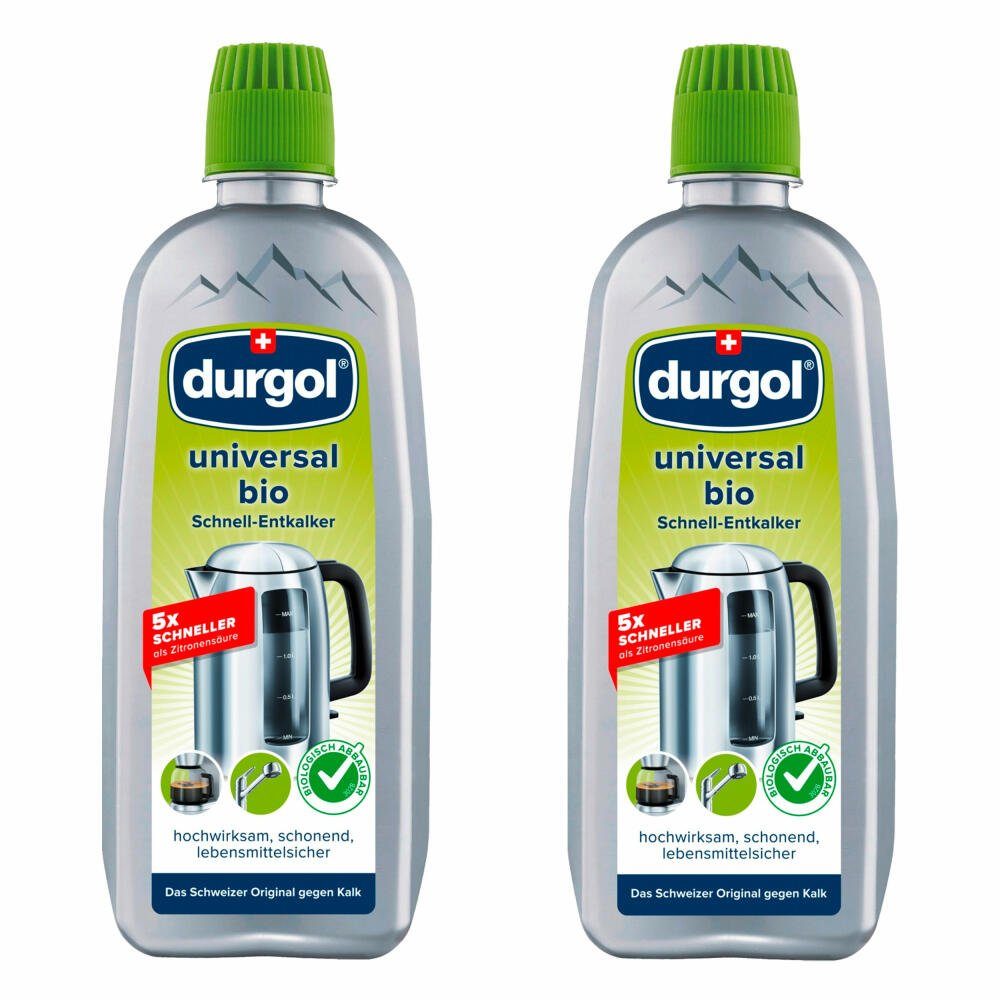 Durgol Ökolog. Schnellentkalker 2 x 500 ml Flüssigentkalker (Set)