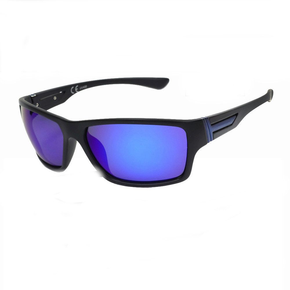Sonnenbrille Polarisierte Sonnenbrille Verspiegelt Rechteckig Bi Color 6047