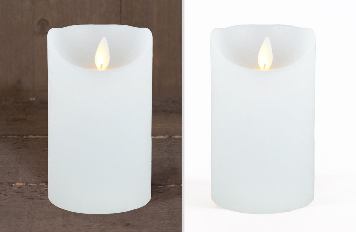 Coen Bakker Deco BV LED-Kerze LED Echtwachskerze Kerze 10 / 12,5 / 15 cm Ti günstig online kaufen