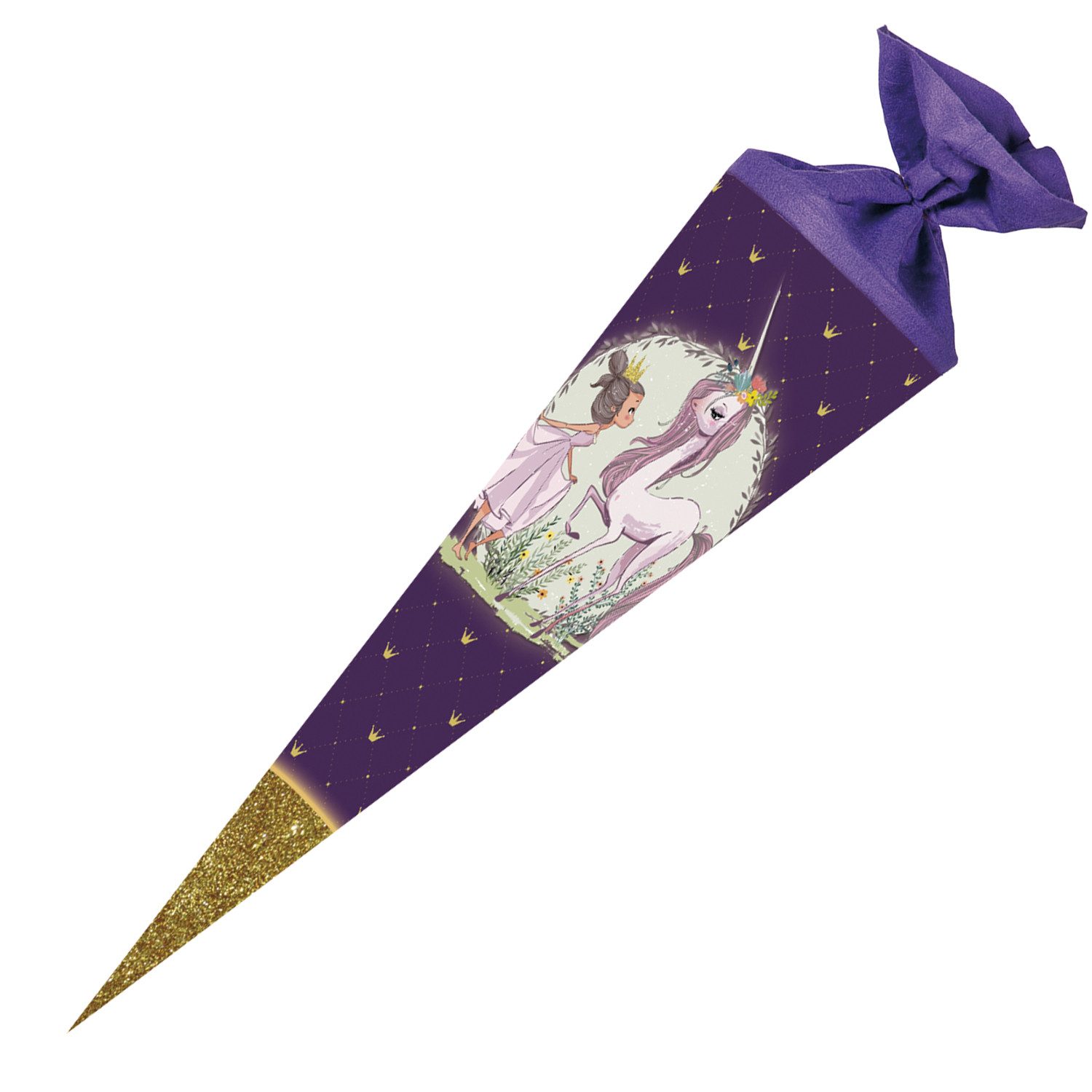 Nestler Schultüte Nestler Schultüte Einhorn Prinzessin rund 70cm