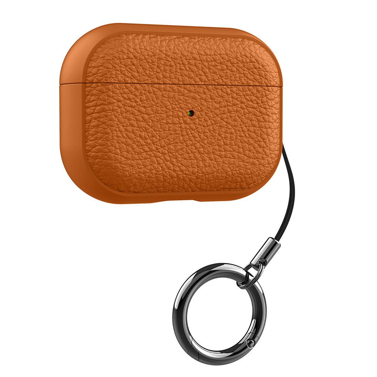 FOUORTUNATE-BEE Kopfhörer-Schutzhülle für AirPods Pro 3 Hülle Soft TPU Hülle mit Handschlaufe, Leder-Touch-Design, Baumtextur Airpods Pro 3 Case – Bild 2 von 5