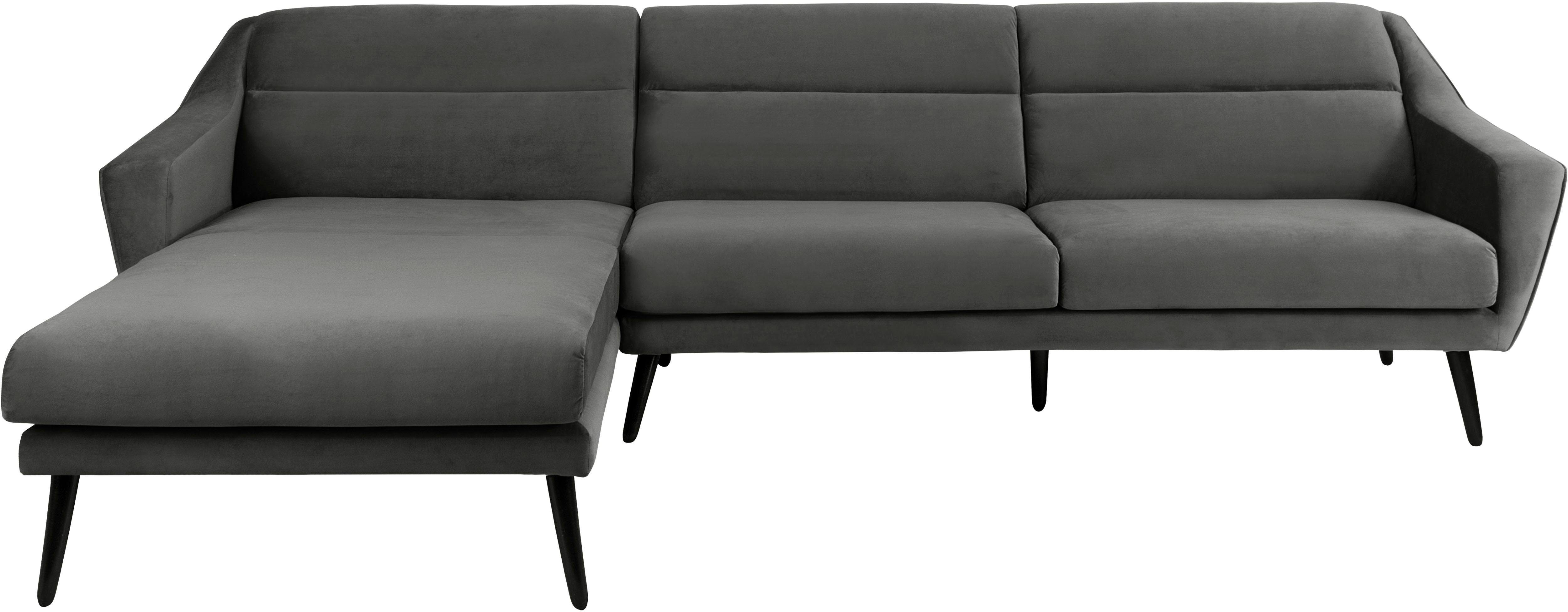 andas Ecksofa "Bille L-Form" mit Naht im Rückenkissen und Beinen aus Eichen günstig online kaufen