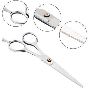 Retoo Haarschere Professionelle Friseurschere Schere Friseur Haarschere Extra scharfe, (Hochwertiges Schere, 1x gerade Friseurschere), Hochwertiges Edelstahl, Scharfe Klingen, Vielseitigkeit, Zeitersparnis