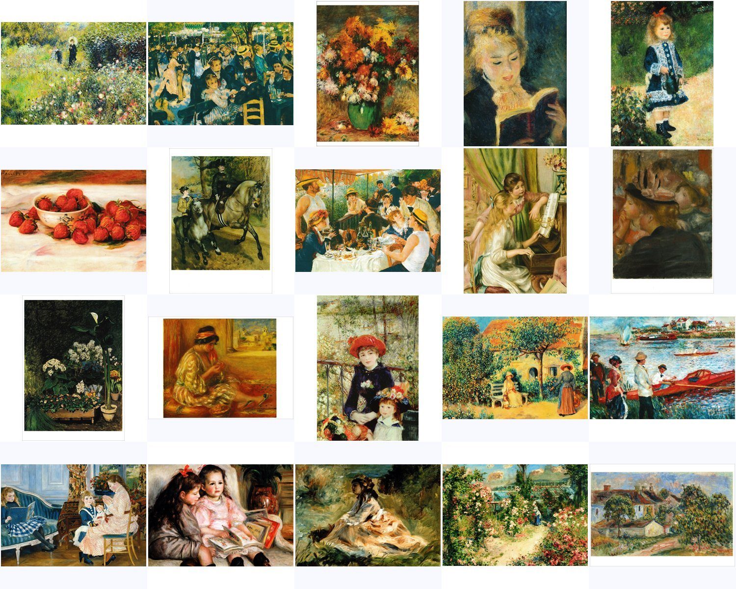 Postkarte Kunstkarten-Topseller-Set Pierre Auguste Renoir