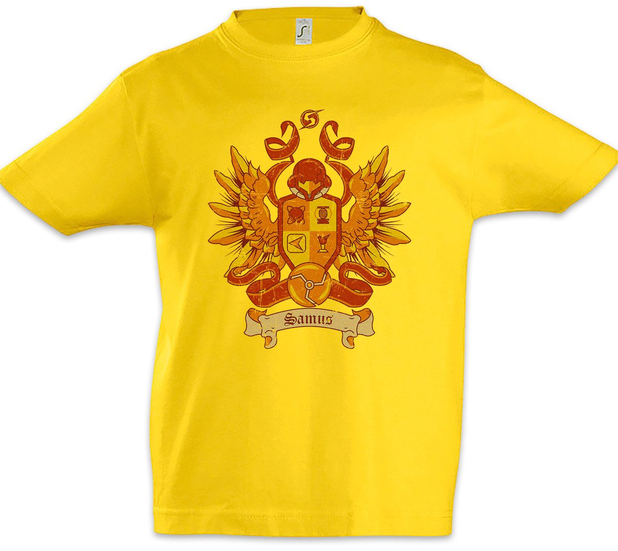 Print-Shirt Samus Sprite Kinder T-Shirt Samus Game Aran Ridley Retro Metroid