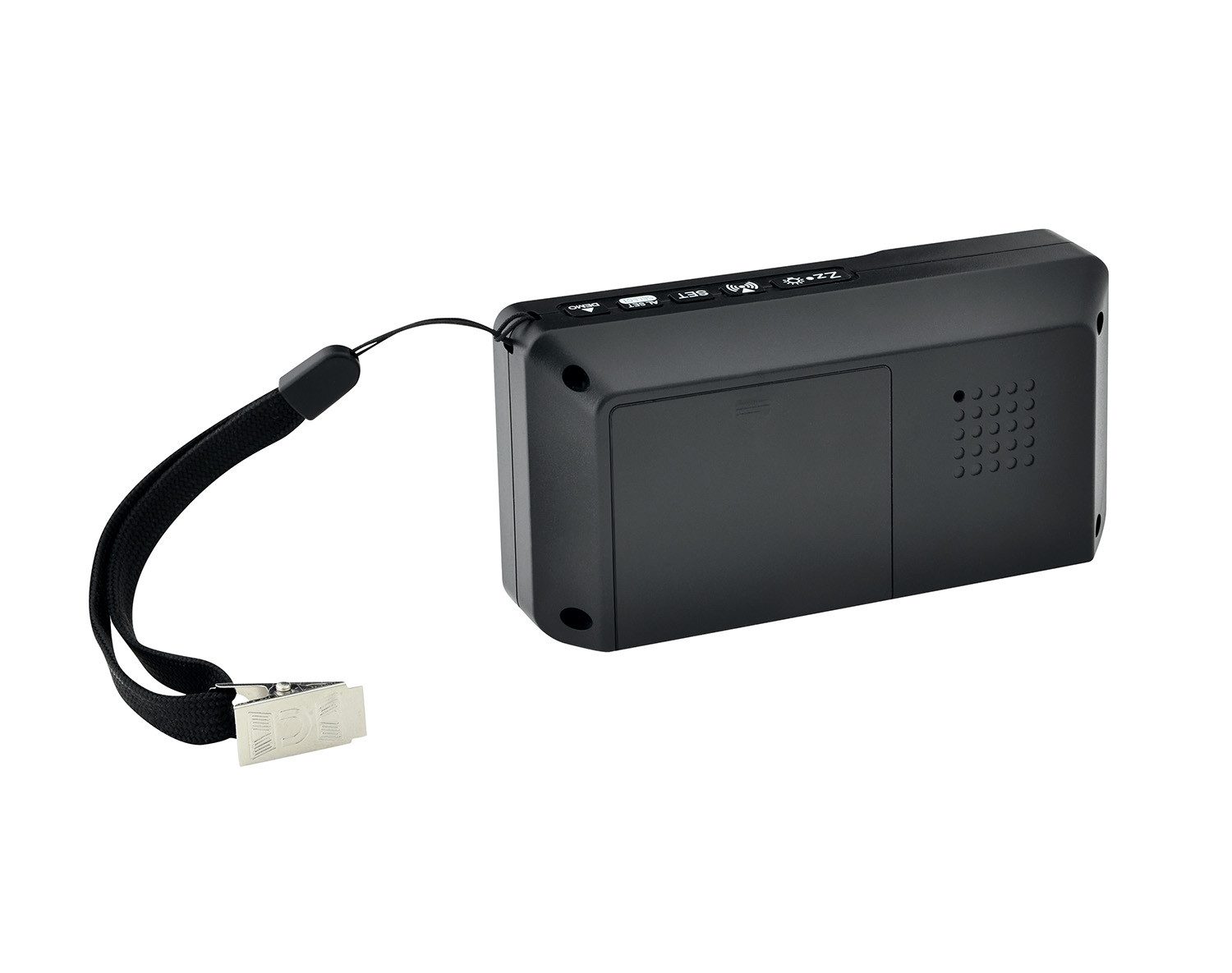 HUMANTECHNIK Funk-Reisewecker VC-2, 85 dB extra laut, starke Vibration, Blitzlicht – Bild 4 von 5