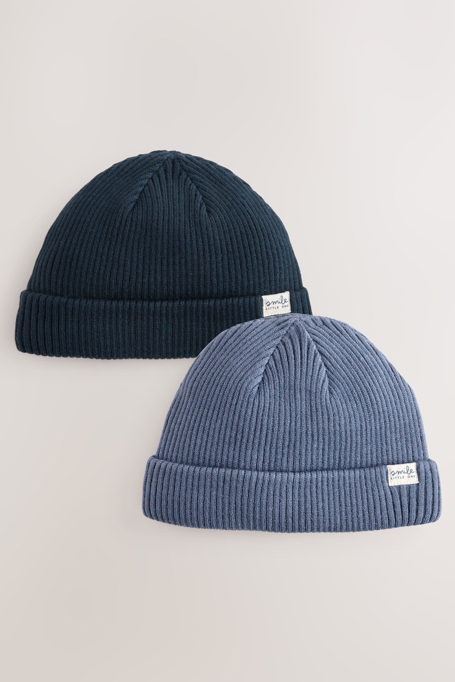 Next Beanie 2er-Pack Baby-Strickmützen (2-St)