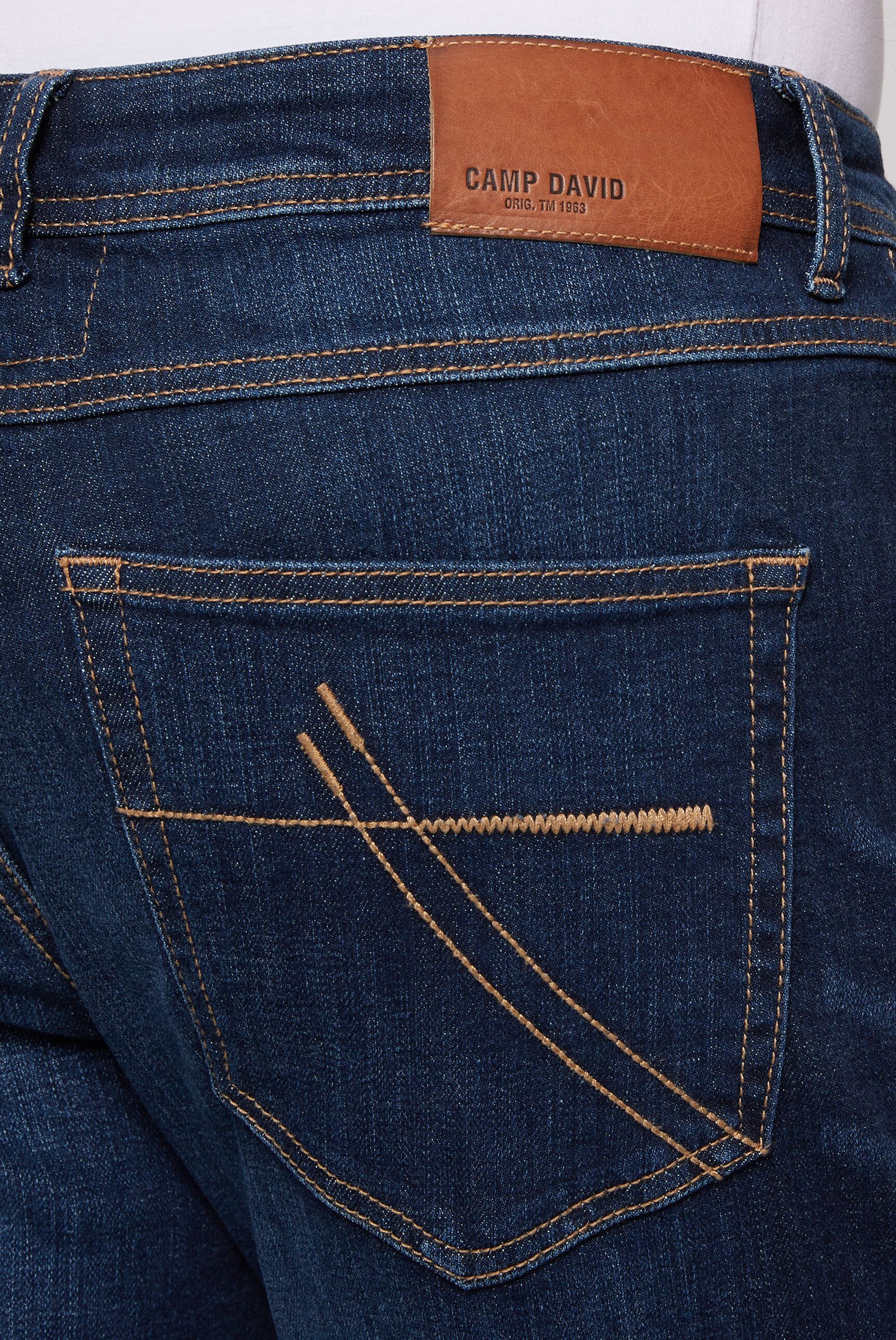 CAMP DAVID Regular-fit-Jeans mit hoher Leibhöhe