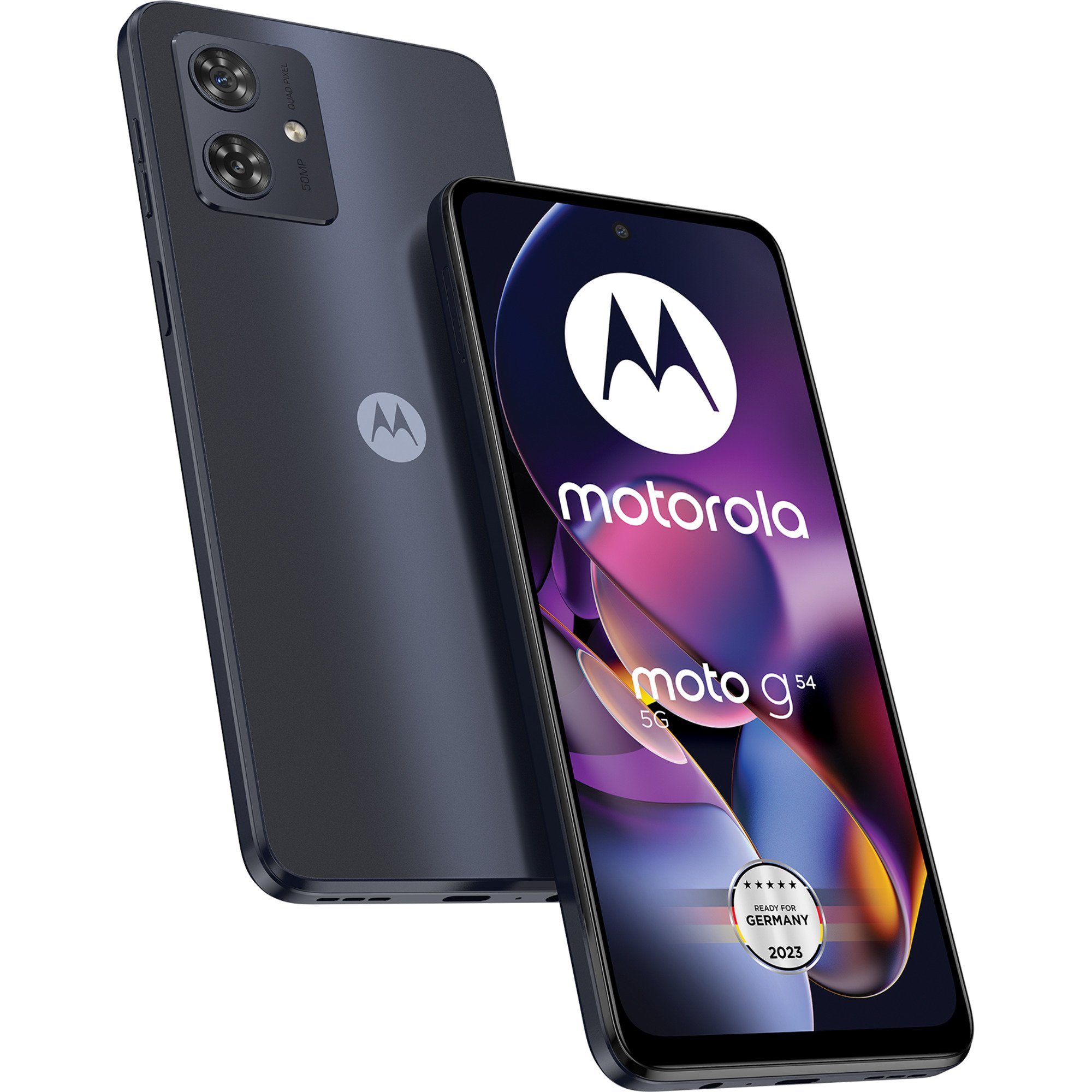 Motorola Motorola g54 5G 256GB, Handy, (Midnight blue, Smartphone (50 MP MP Kamera)