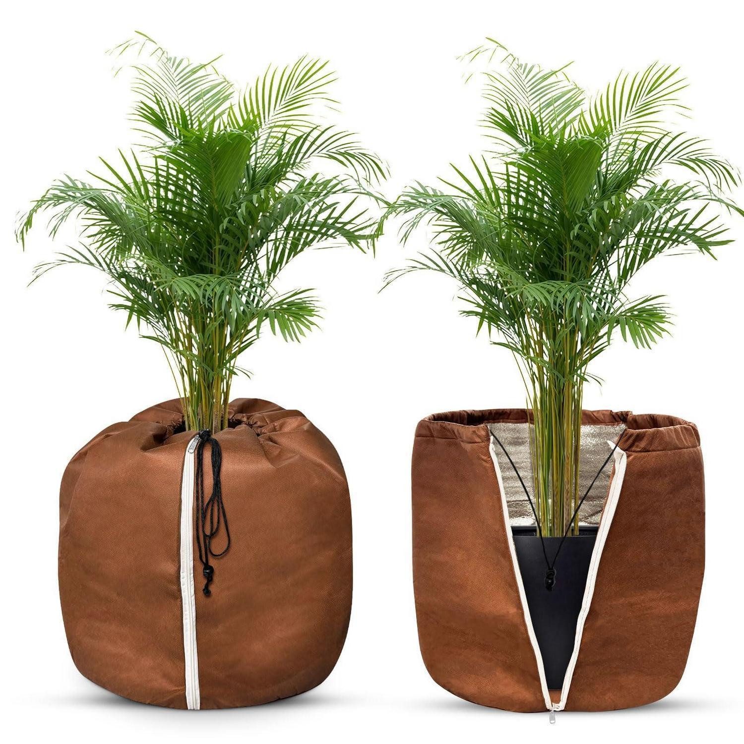 LuxusKollektion Gartenmöbel-Schutzhülle Thermo Topfschutz 50x45cm 2er-Set (2-St)
