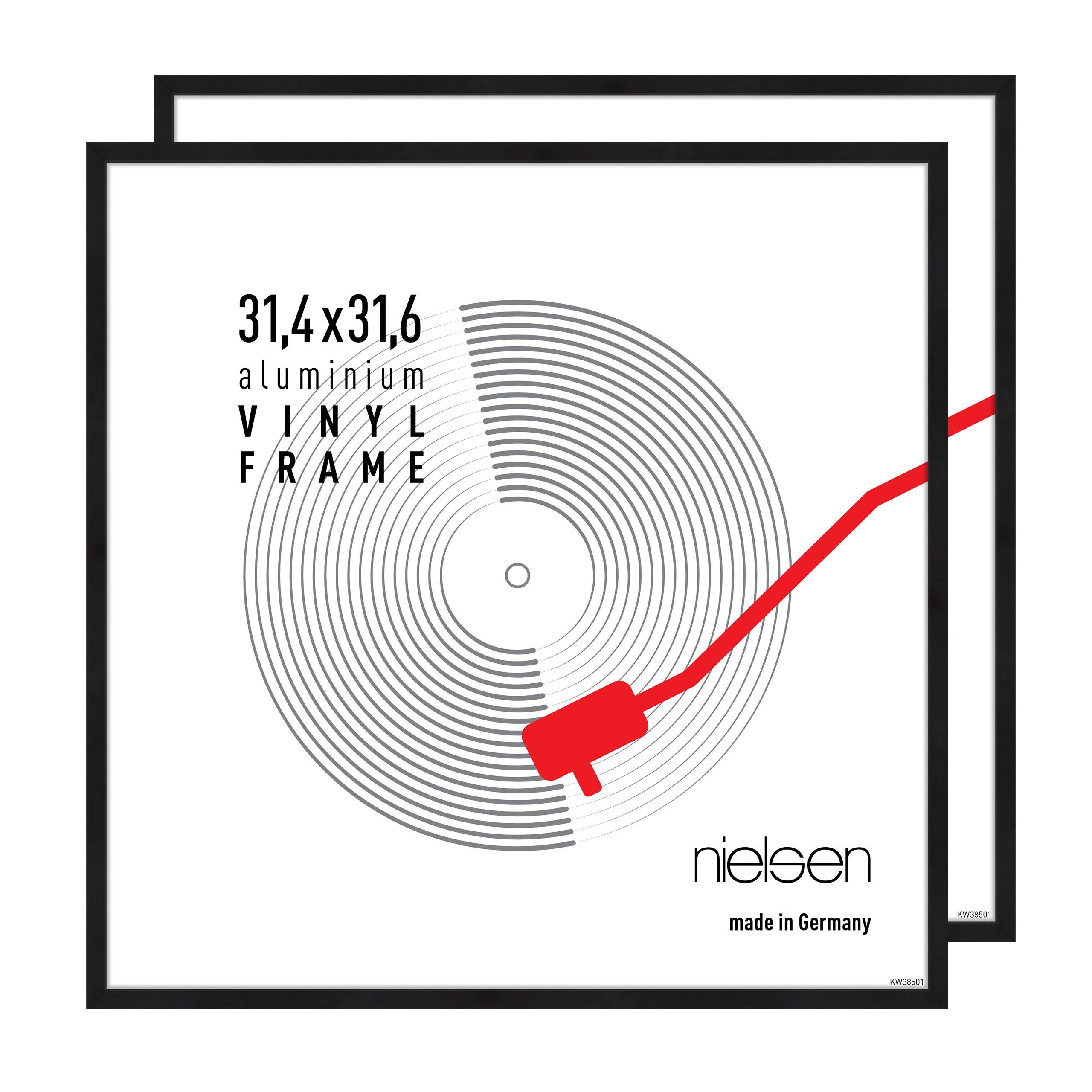 nielsen Bilderrahmen Vinyl- Schallplattenrahmen Aluminium, (2 günstig online kaufen