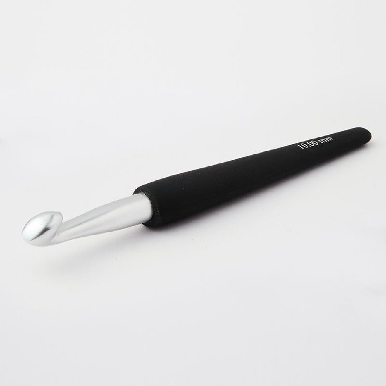 KnitPro Rundstricknadeln Häkelnadel mit Softgriff 12,00 mm silber