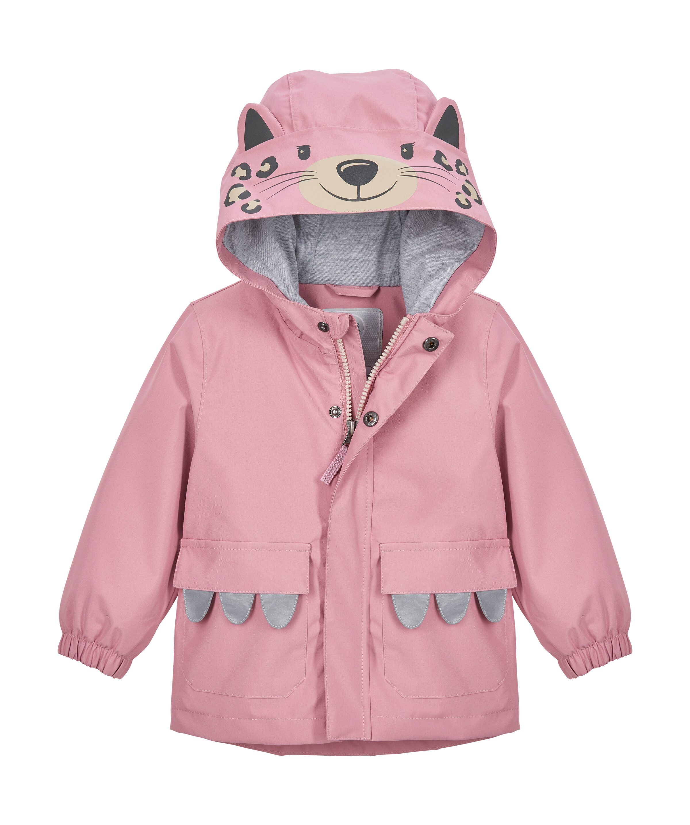 first instinct by killtec Funktionsjacke FIOS 10 MNS JCKT Wind- und wasserdichte Kinderjacke im Leo-Design mit Kinnschutz