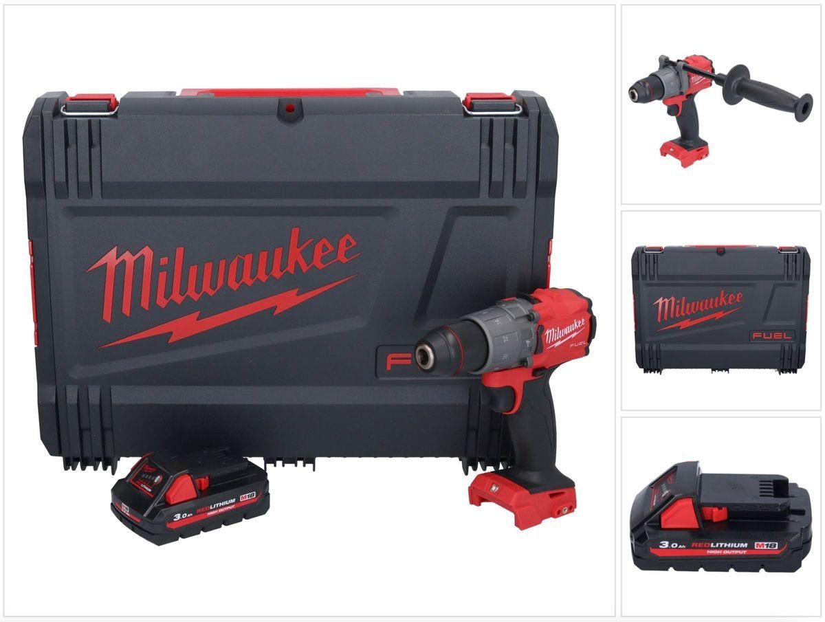 Milwaukee Schlagbohrmaschine M18 FPD2-301X Akku Schlagbohrschrauber 18 V 135 Nm Brushless + 1x Akk