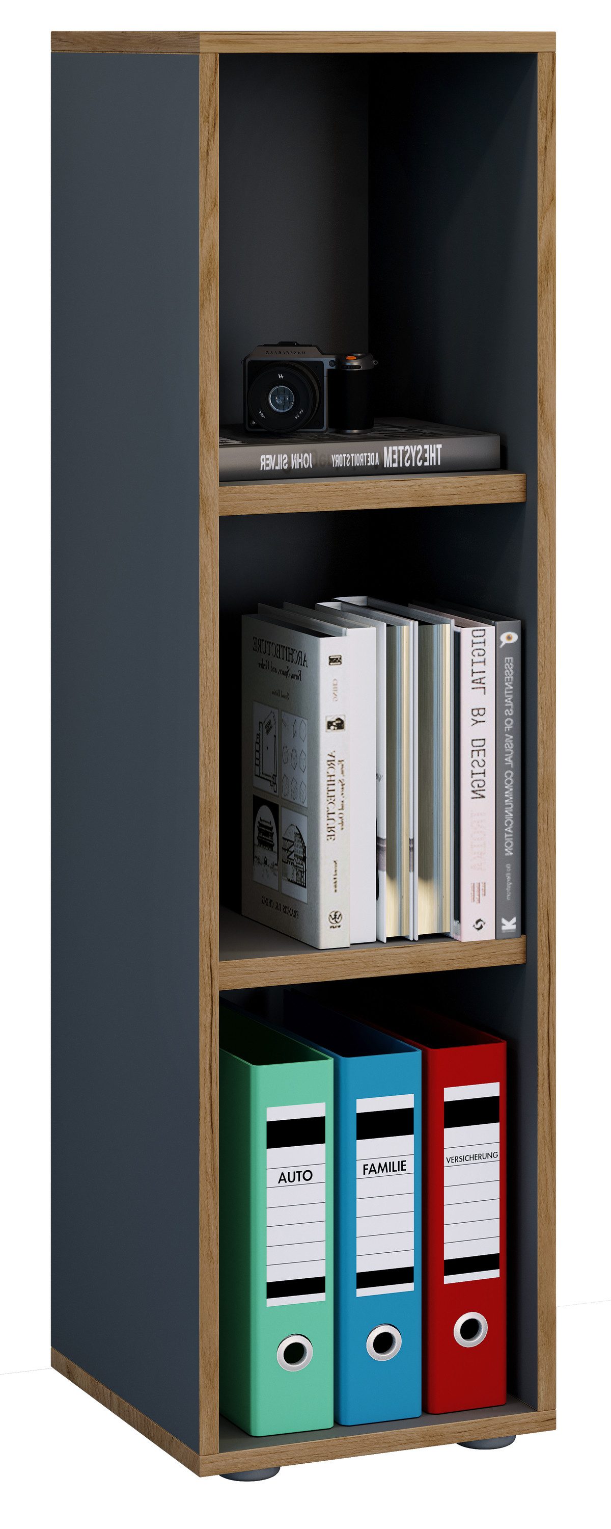 VCM Standregal Holz Büro Regal Bücher Ordner Aktenregal Salia 3f