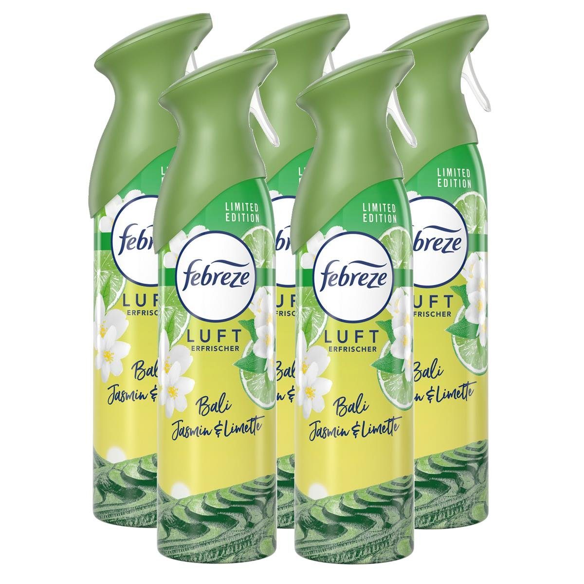 Febreze Raumduft Febreze Lufterfrischer Bali Jasmin 300ml - Raumduft (5er  Pack)