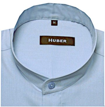 Huber Hemden Kurzarmhemd HU-0125 Stehkragen, Kurzarm, Regular Fit - gerader Schnitt, Made in EU!
