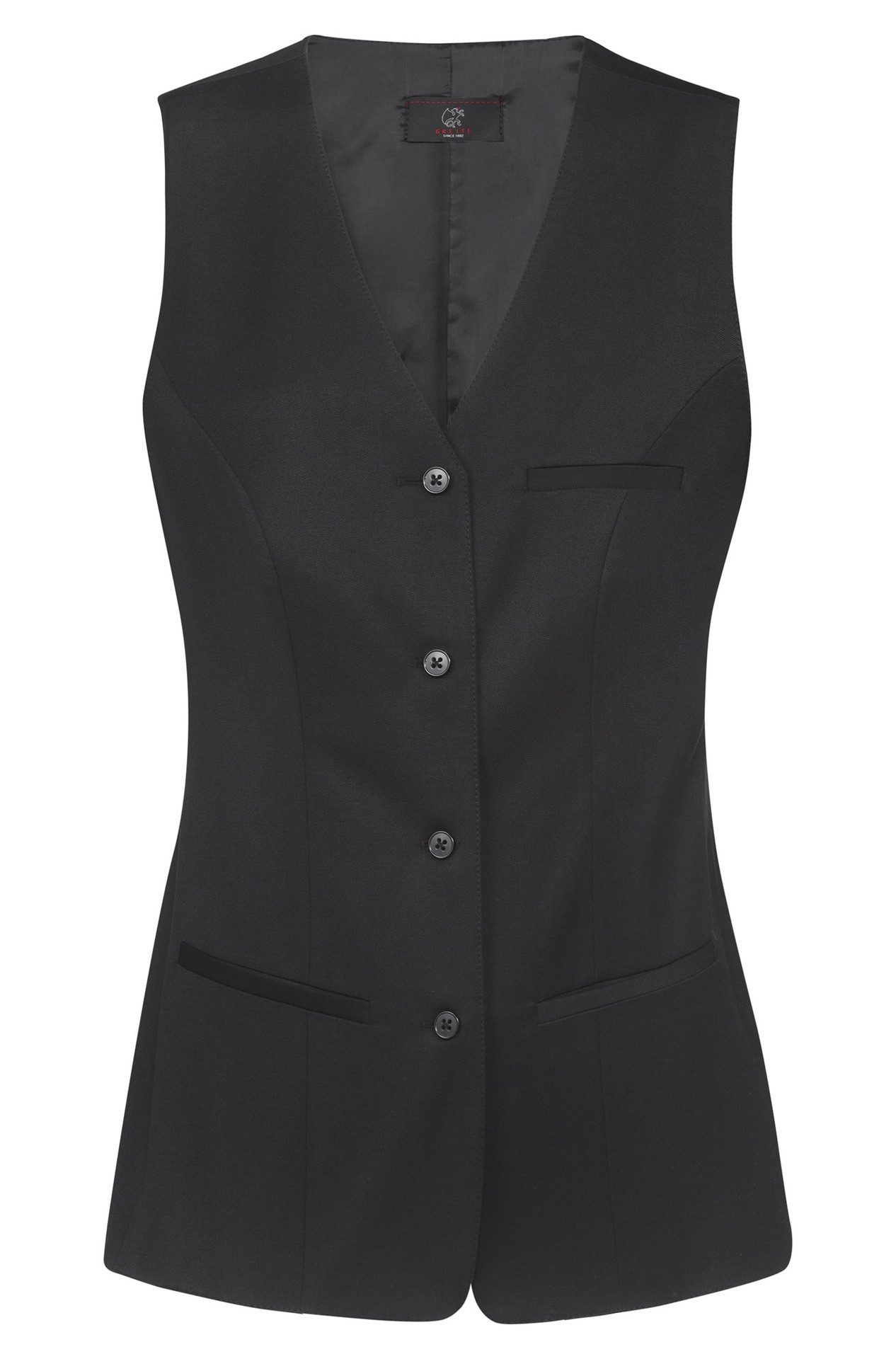 Anzugweste Greiff Corporate Businessweste BASIC Damen OEKO TEX® Schwarz