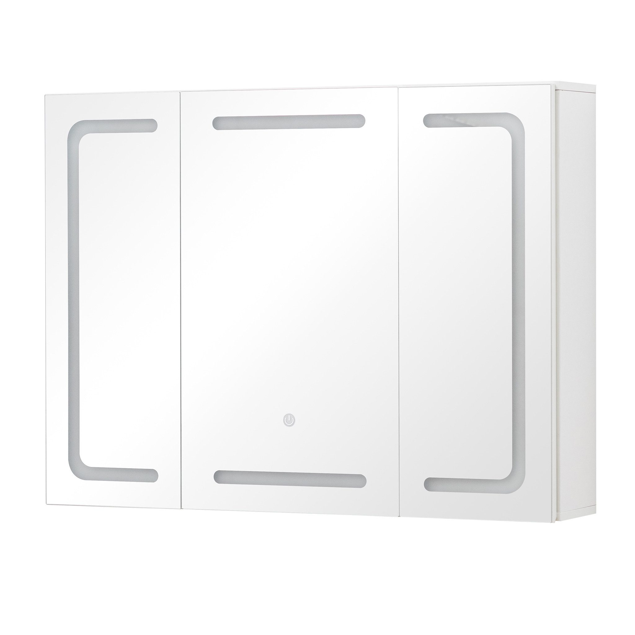 Thanaddo Badezimmerspiegelschrank Badezimmerspiegelschrank mit LED-Dreifarb günstig online kaufen