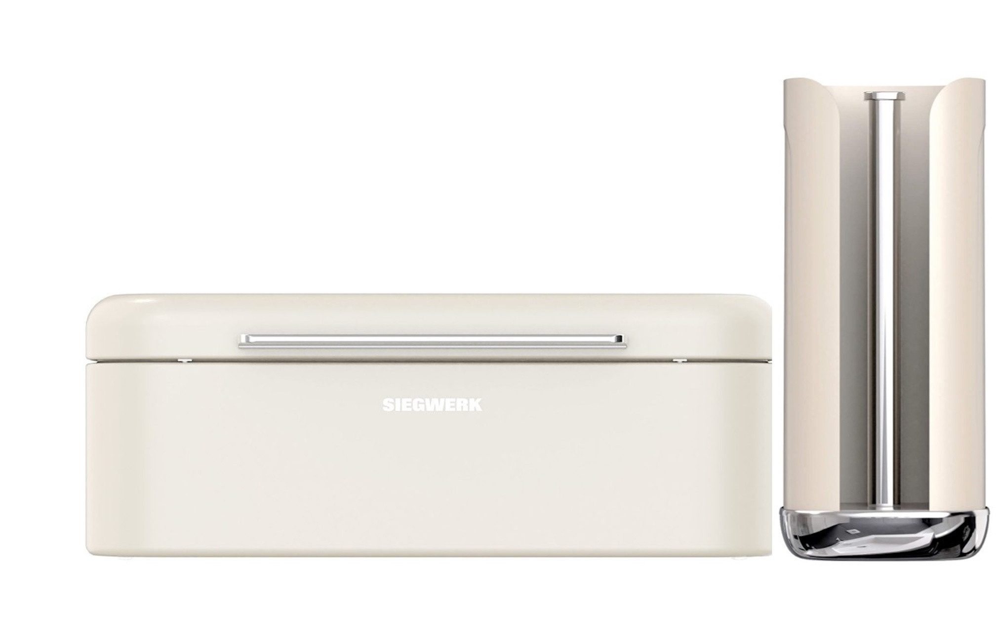 SIEGWERK Brotkasten SIEGWERK Kombiangebot Brotkasten PANOVA und Rollenhalter Sand Beach