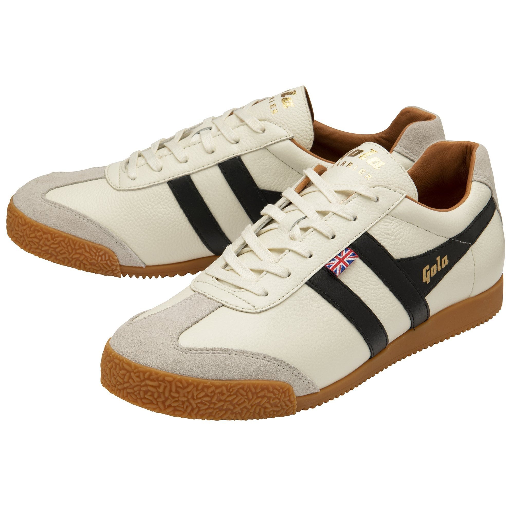 Harrier Elite - Made in England - weiss/schwarz Herren Sneaker