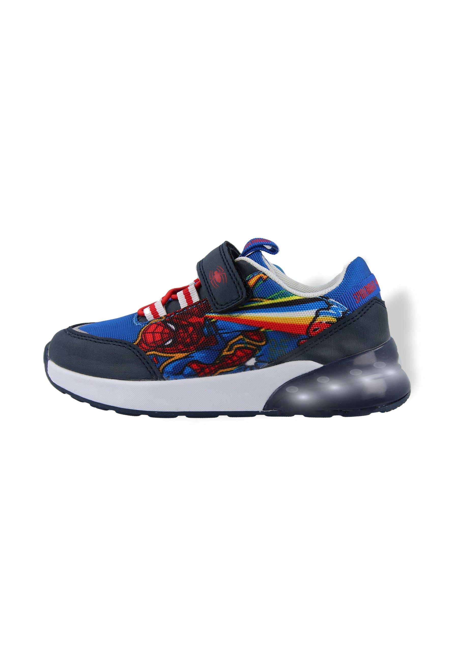 Kids2Go Spiderman - Mesh-Sneaker mit LED-Licht in der Außensohle! Sneaker (1-tlg) Licht in Außensohle. Elastikbänder. leichtes Handling. Spiderman Motiv
