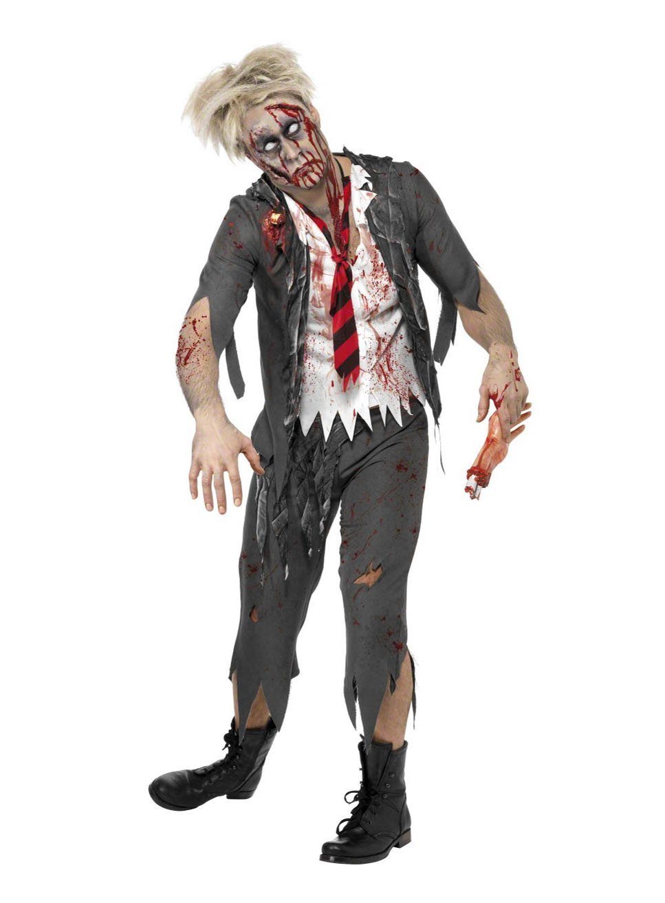 Smiffys Zombie-Kostüm Zombie Halloween Kostüm