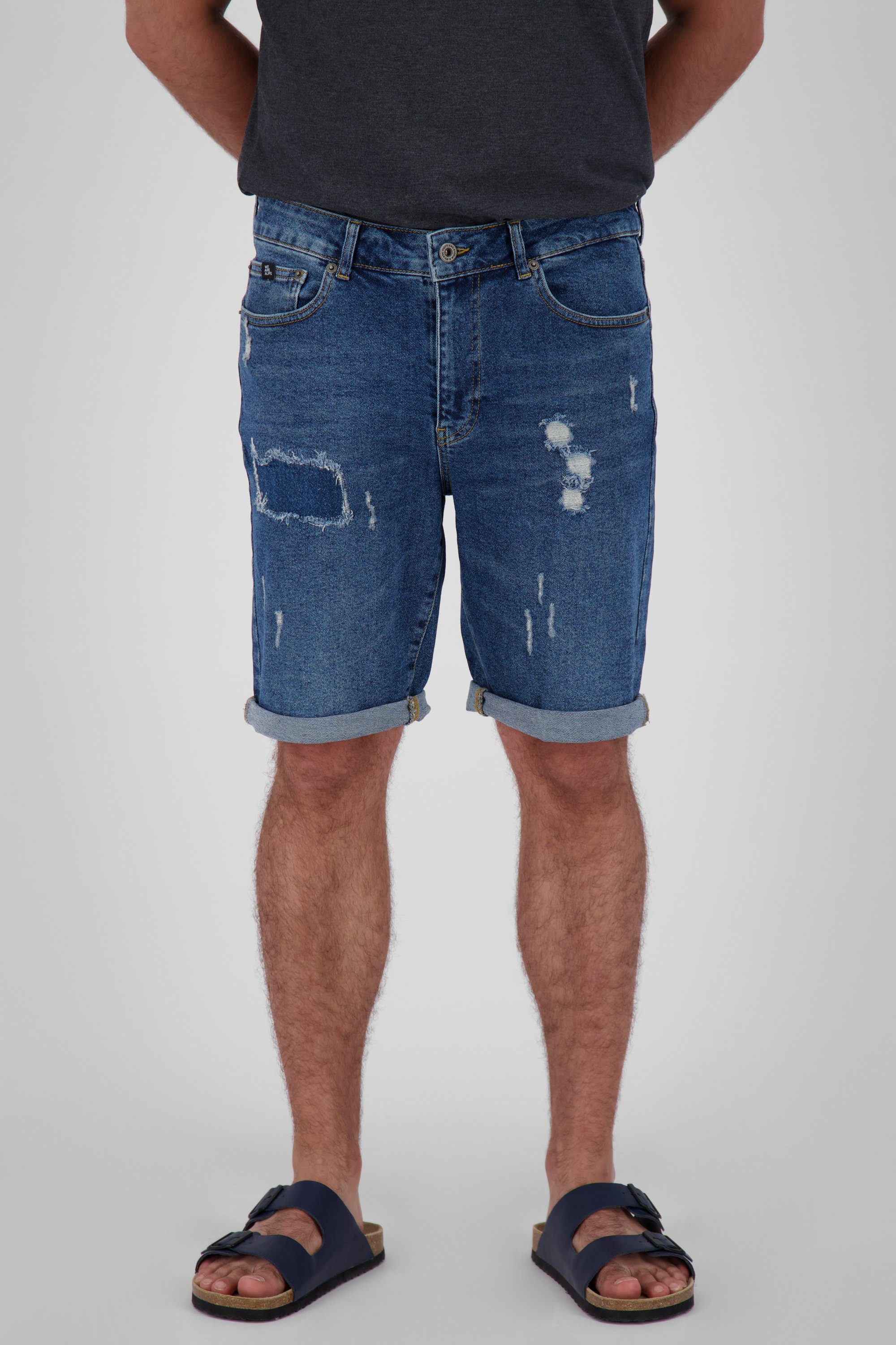 Alife & Kickin Shorts MorganAK DNM A Shorts Herren Jeansshorts, kurze Hose dark denim washed