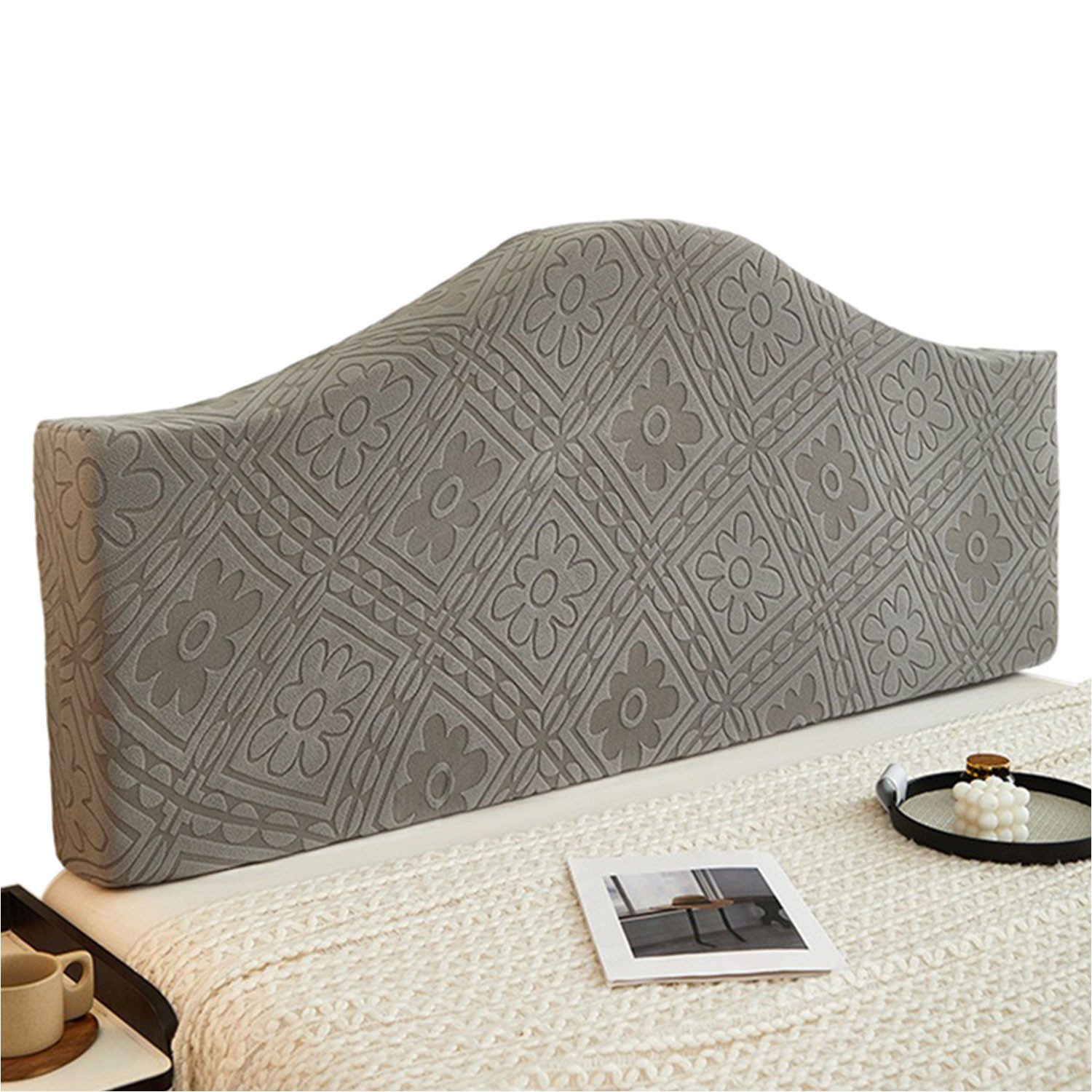 Refttenw Betthusse Bettkopfteil Hussen 360° Staubdichte kronenförmigem Kopfteil Hussen