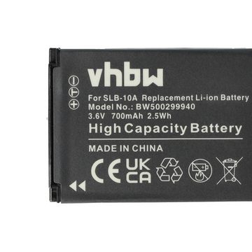 vhbw kompatibel mit HP Action Cam AC-300W, AC-200W, AC-200 Kamera-Akku Li-Ion 700 mAh (3,6 V)