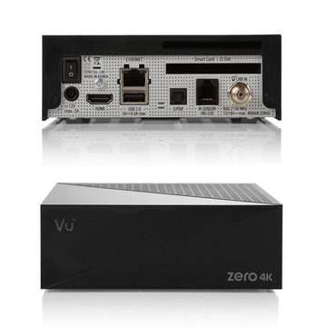 VU+ VU+ ZERO 4K 1x DVB-S2X Multistream SAT Receiver Schwarz + W-Lan Stick SAT-Receiver