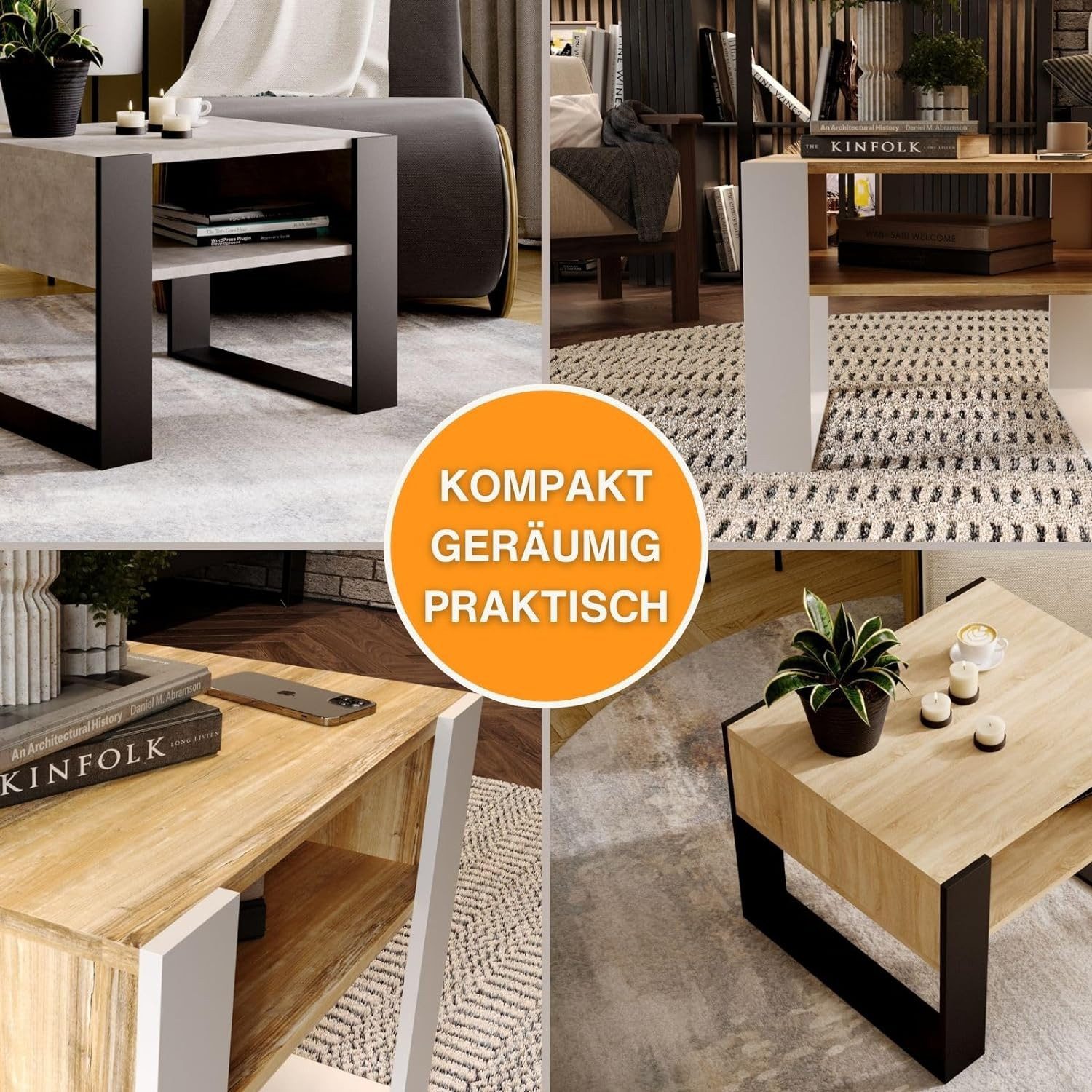 CraftPAK Couchtisch aus hochwertigem Holz mit günstig online kaufen