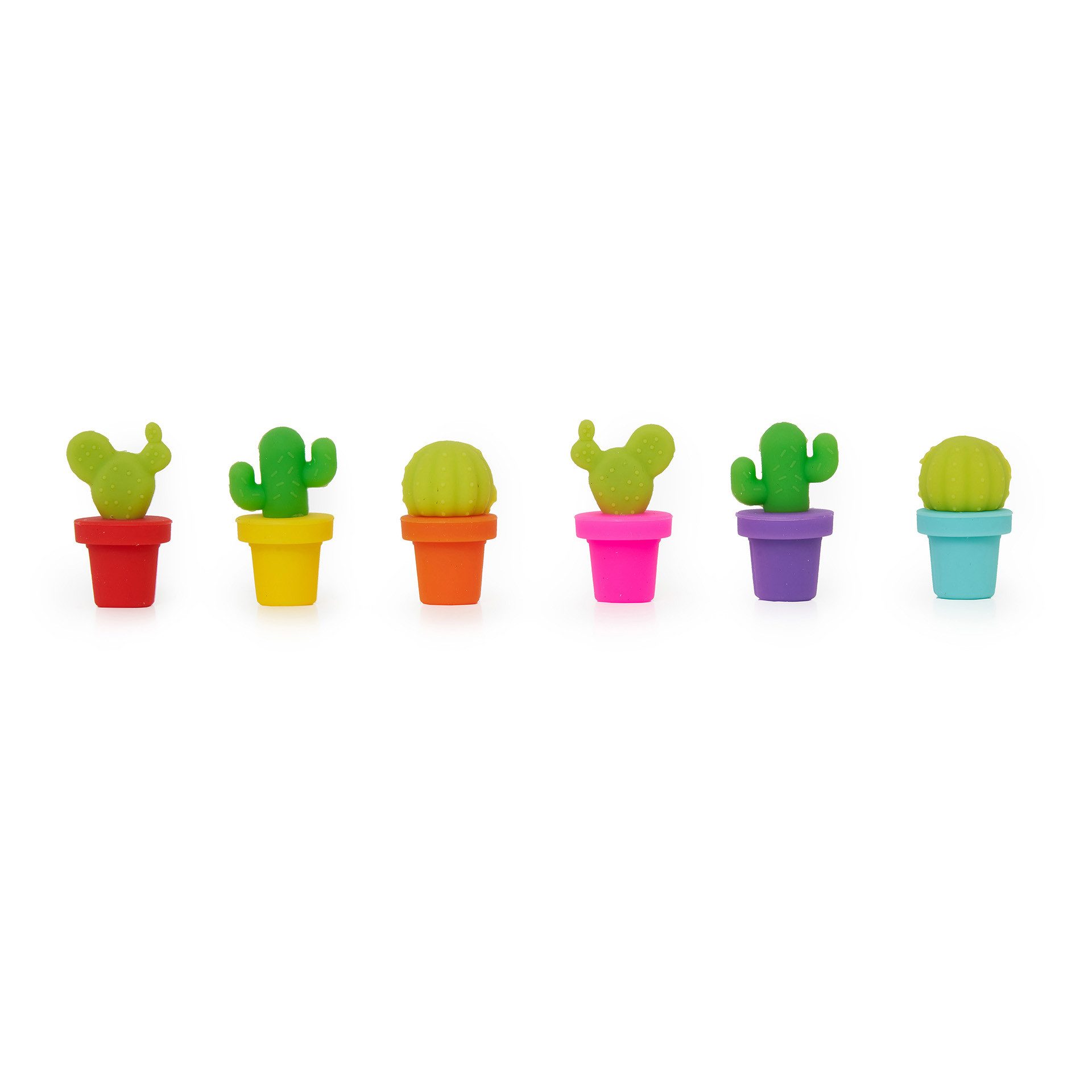 Legami Becher Legami Set mit 6 Glasmarkern Fiesta! Cactus Kaktus